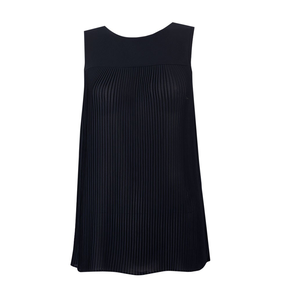 Michael Kors Solid Pleated Top