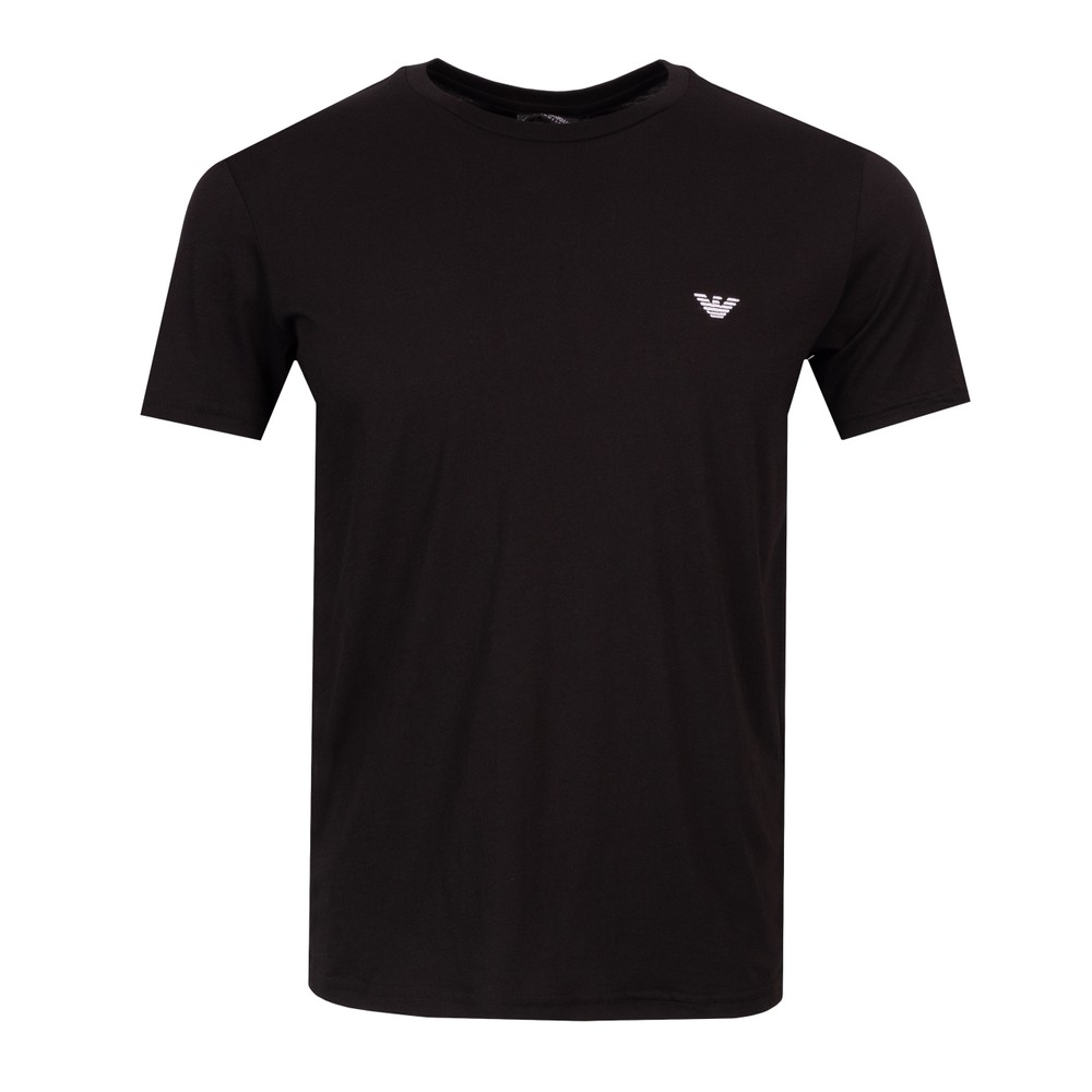 Emporio Armani Embroidered Eagle Stretch T Shirt