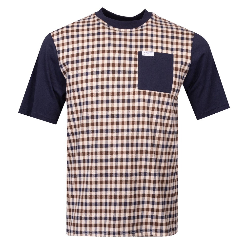 Aquascutum Active Solid Pocket Check T Shirt