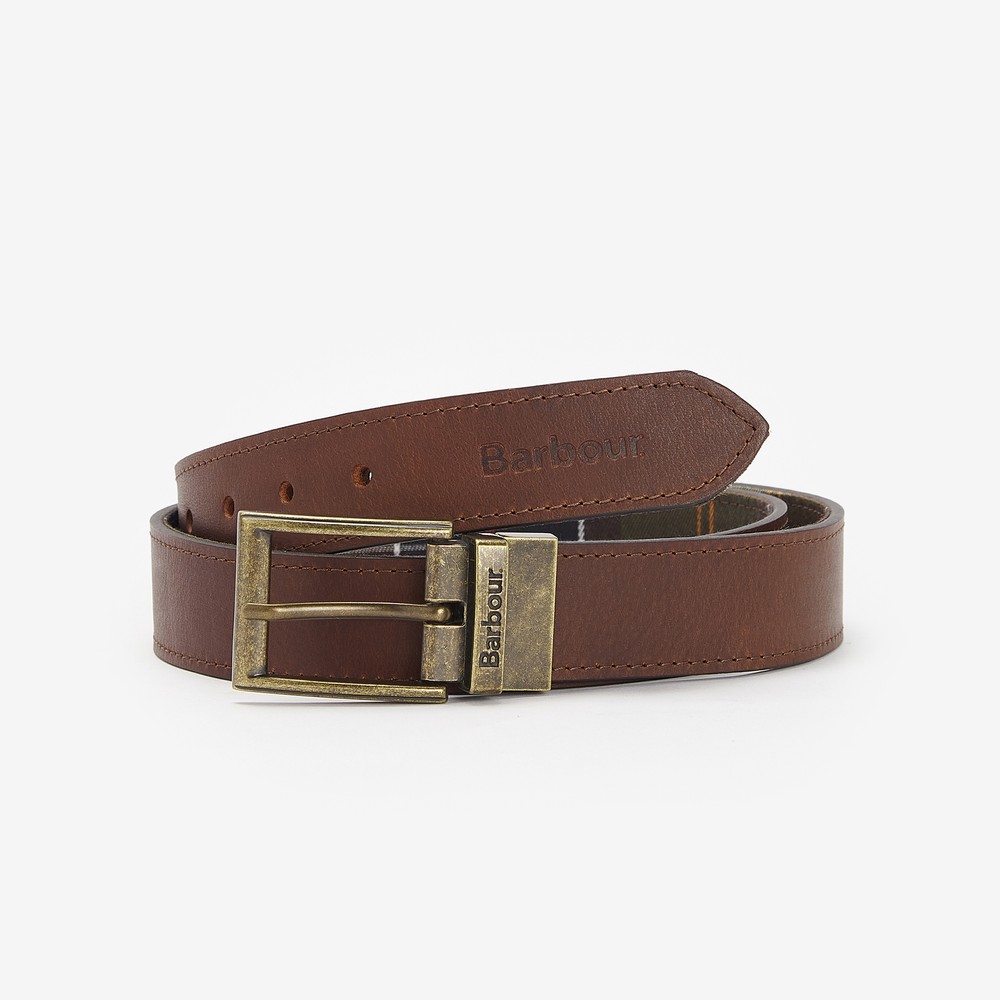 Barbour Lifestyle Reversible Tartan Leather Belt