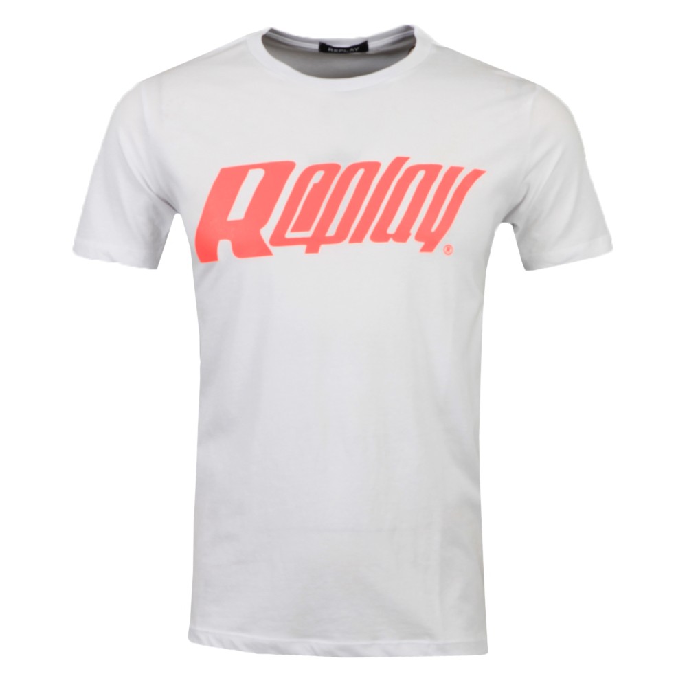 Replay Block Logo T Shirt