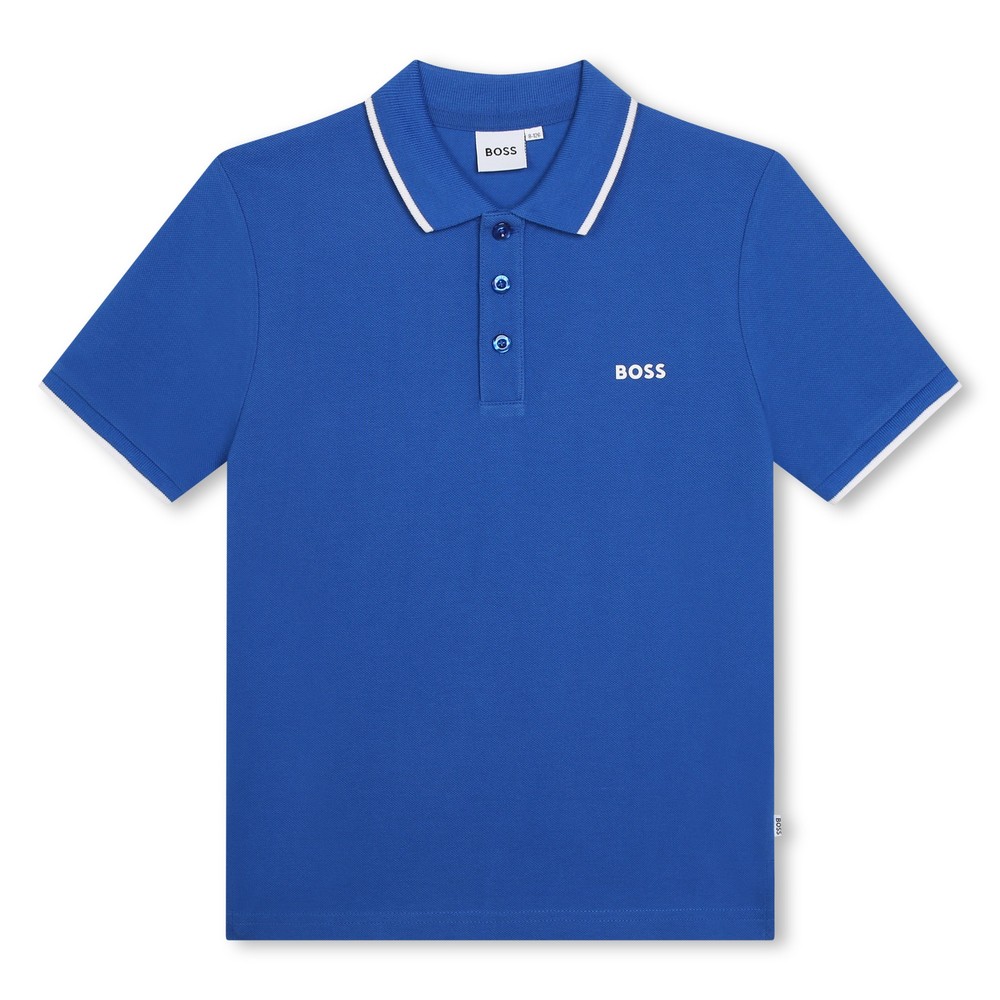 BOSS J25O25 Tipped Polo Shirt