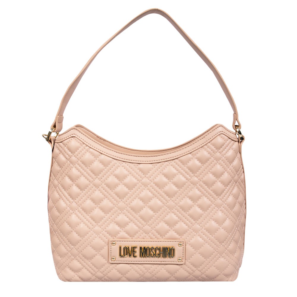 Love Moschino Cross Quilted Top Handle Satchel