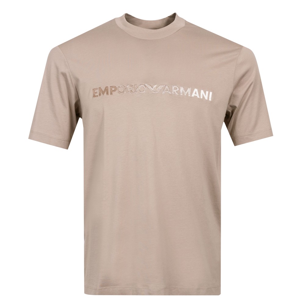 Emporio Armani Embroidered Pima T-Shirt