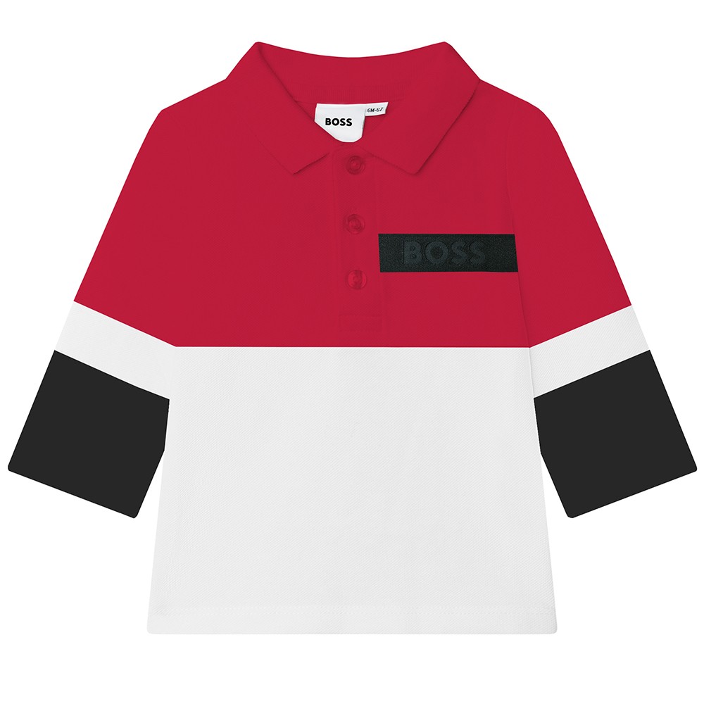 BOSS Baby Colour Block Logo Polo Shirt