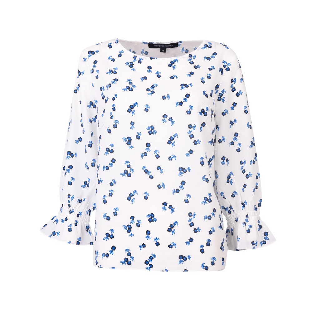 French Connection Betsy Crepe Light Top