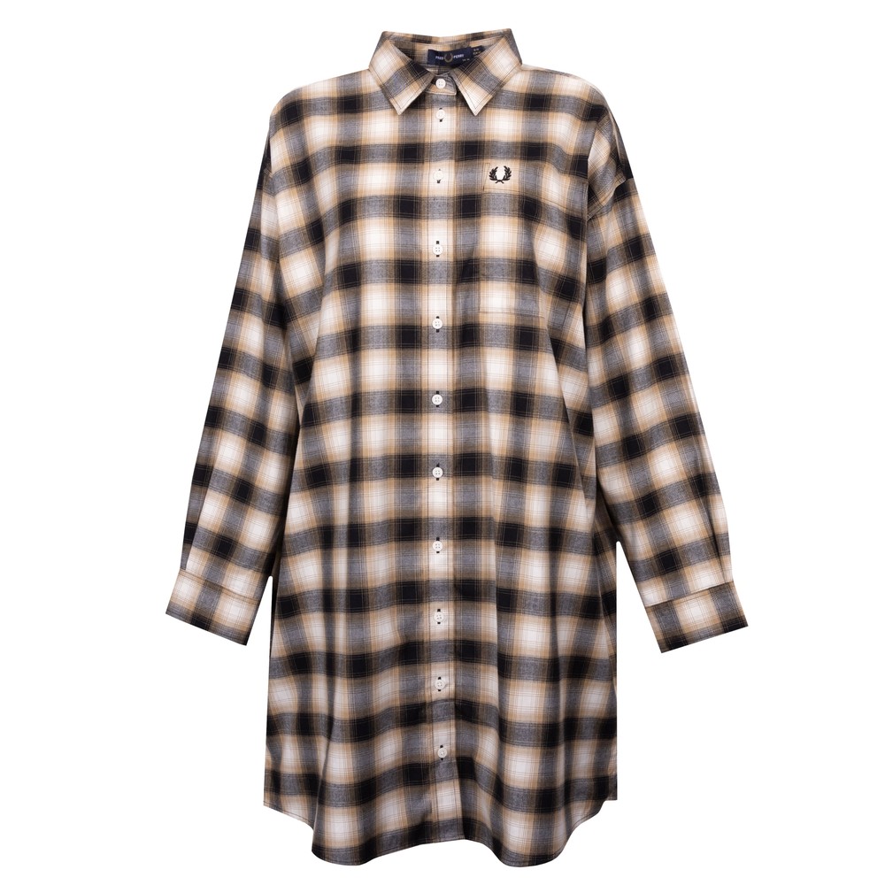 Fred Perry Brushed Check Shirt Dress