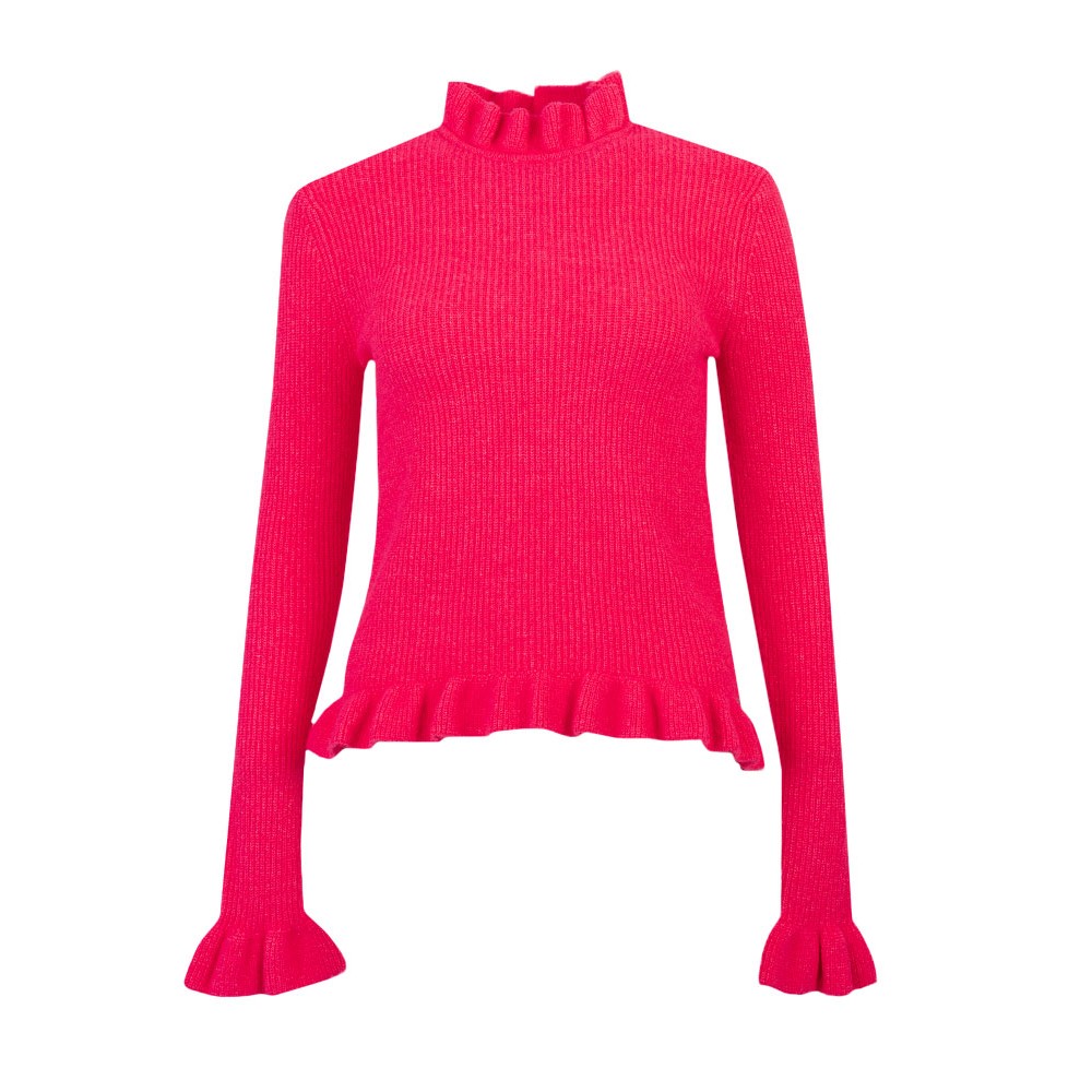 Ted Baker Pipalee Frill Detail Cropped Sweater