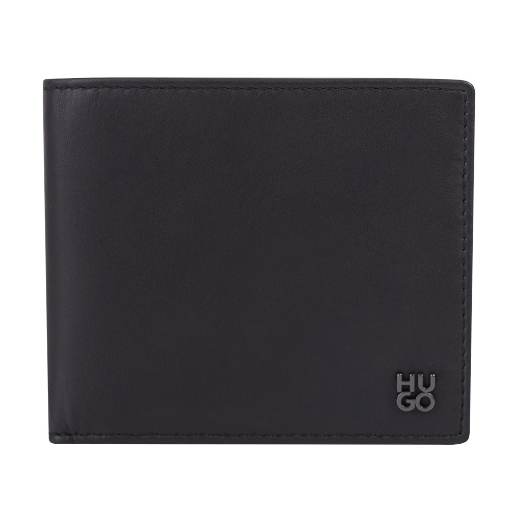 Hugo Stacked Logo Leather Wallet