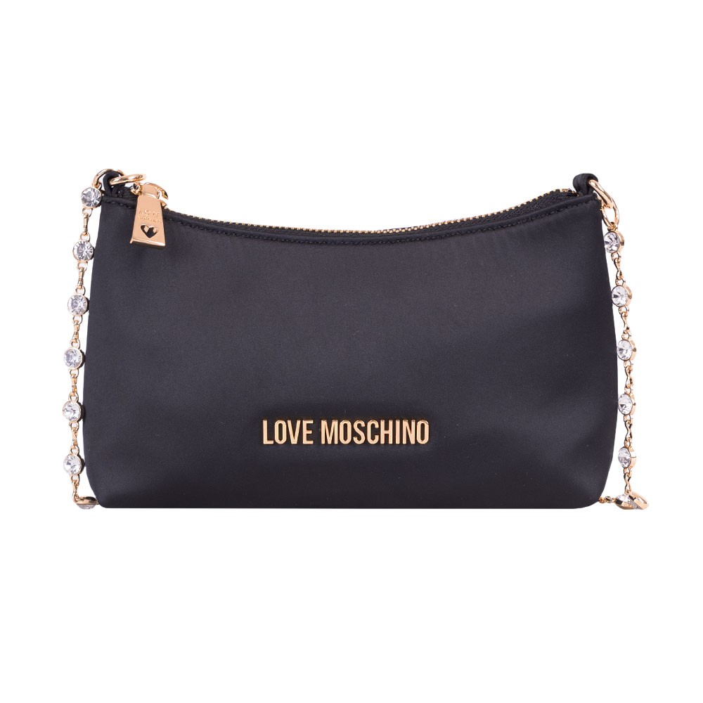 Love Moschino Small Satin Clutch Bag