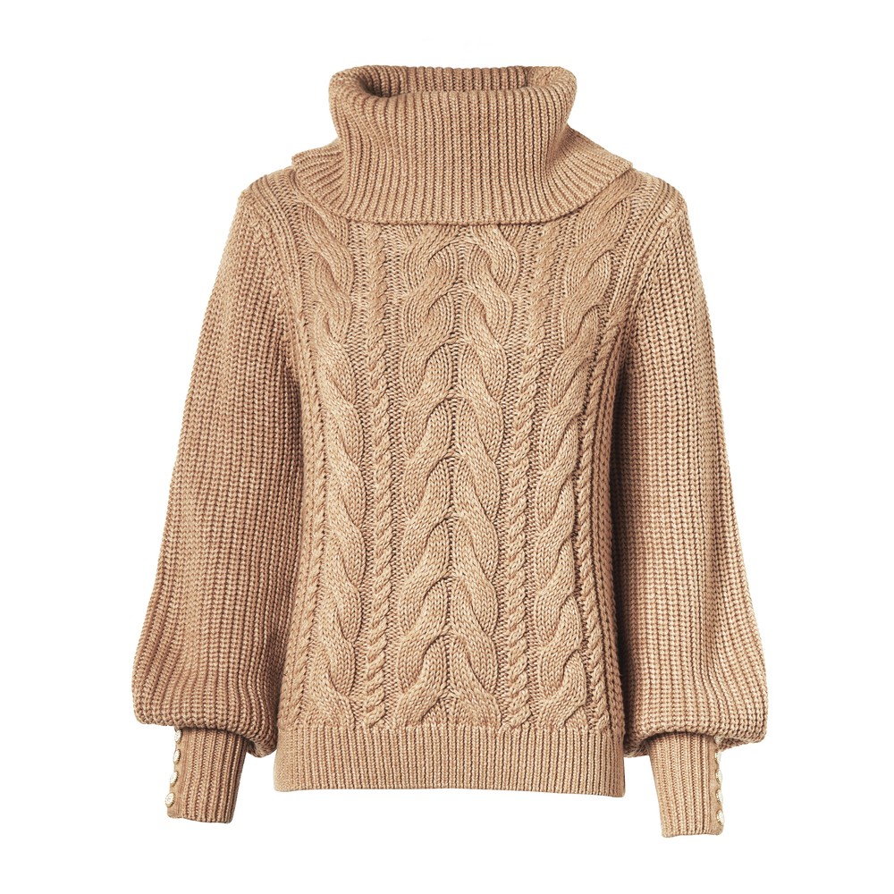 Holland Cooper Corded Roll Neck Knit