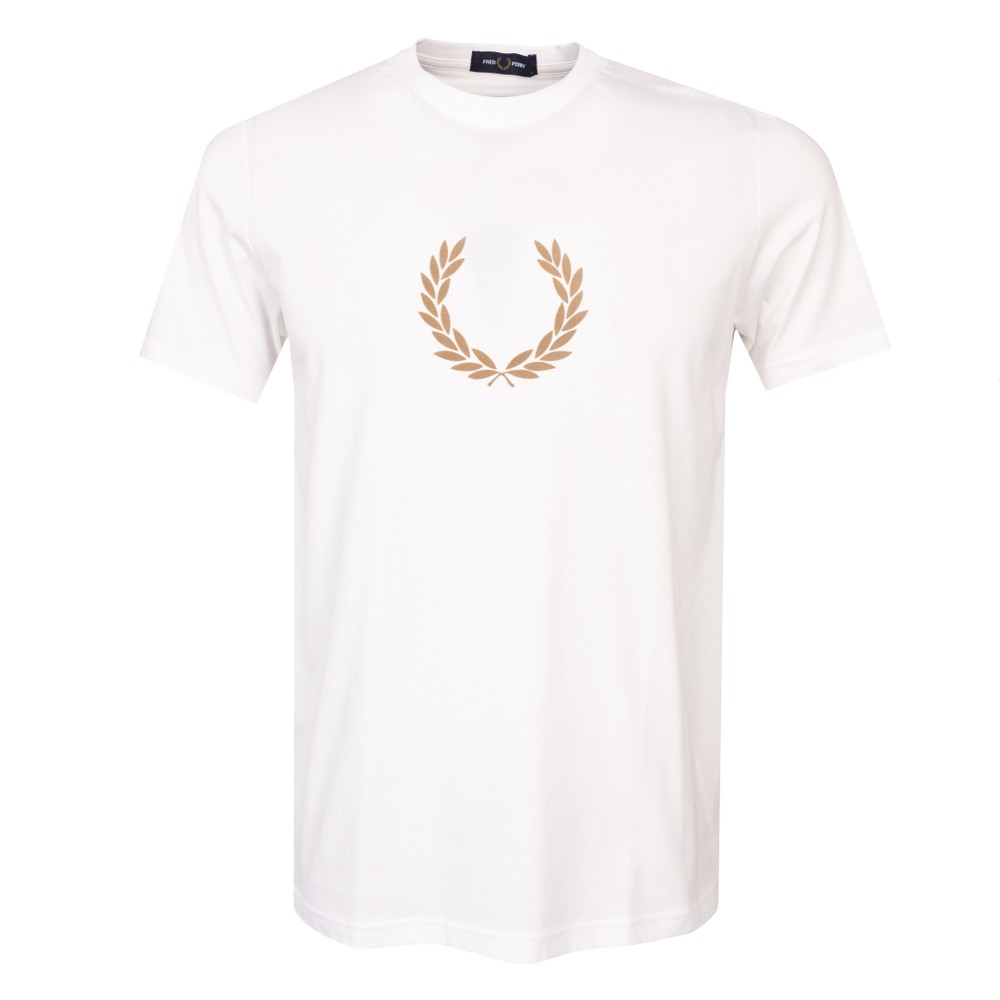 Fred Perry Flocked Laurel Wreath T-Shirt