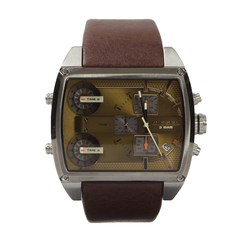 Diesel Large Square Chrono Watch