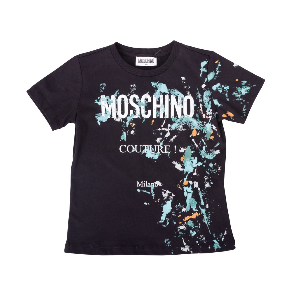 Moschino Paint Splat Logo T Shirt