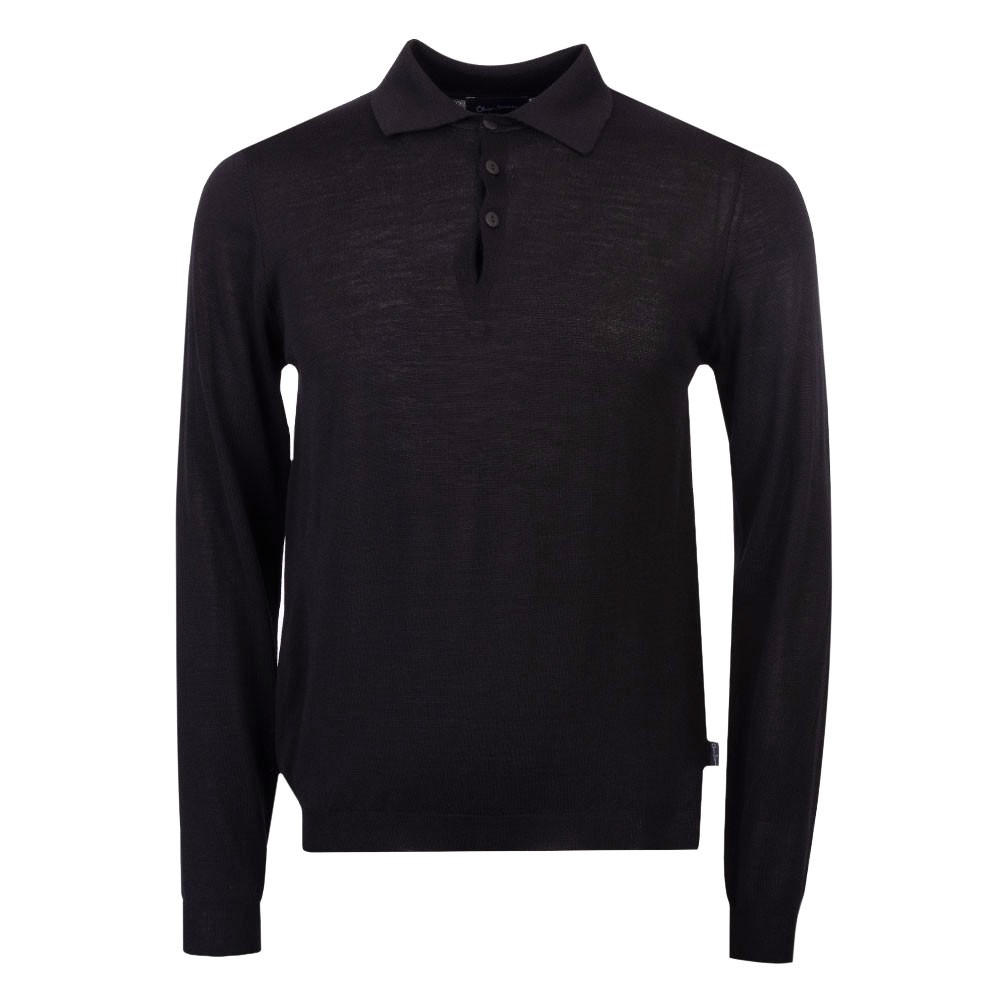 Oliver Sweeney Sulby Merino Wool LS Polo Shirt