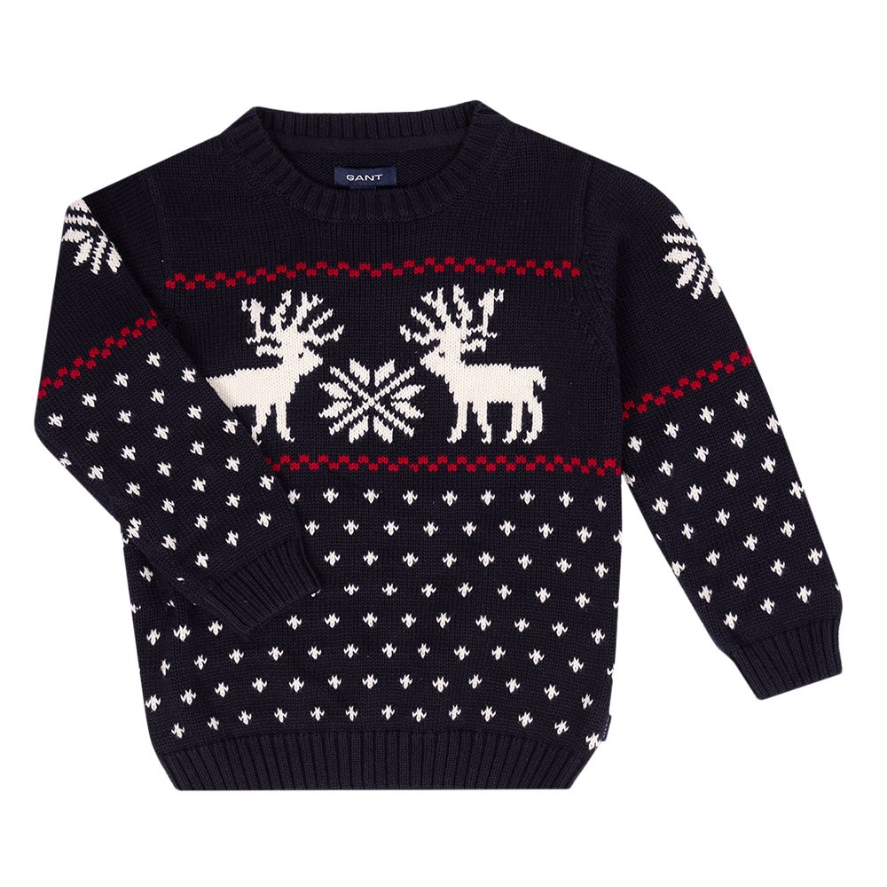 Gant Gant Baby Reindeer Cotton Crew Jumper