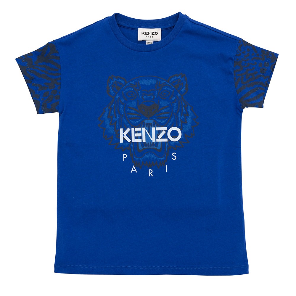 Kenzo Kids Tiger Stripe Sleeve T Shirt