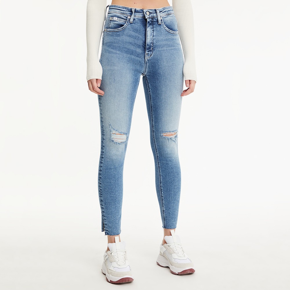 Calvin Klein Jeans High Rise Super Skinny Split Hem Jean