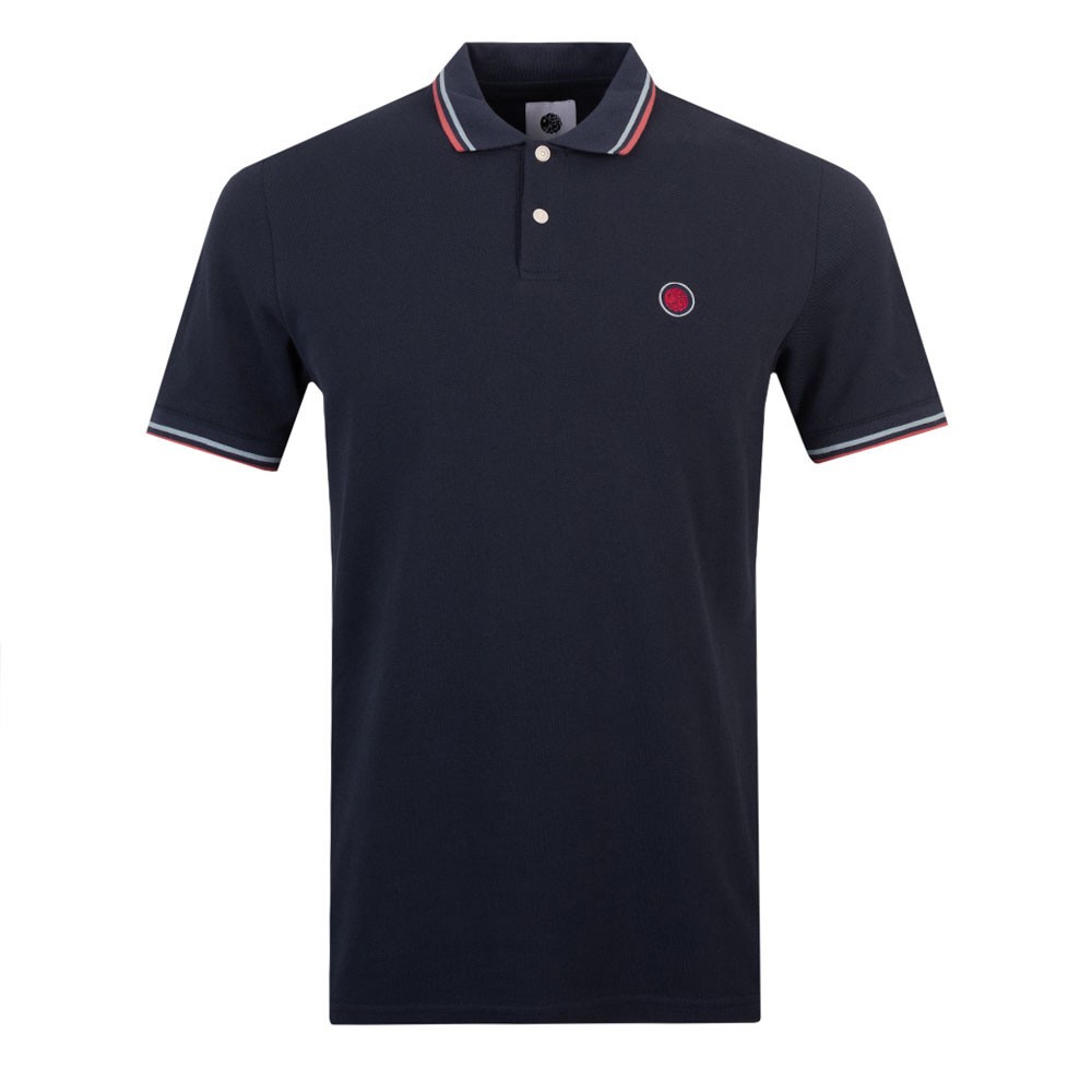 Pretty Green Wonderwall Paisley Placket Polo Shirt