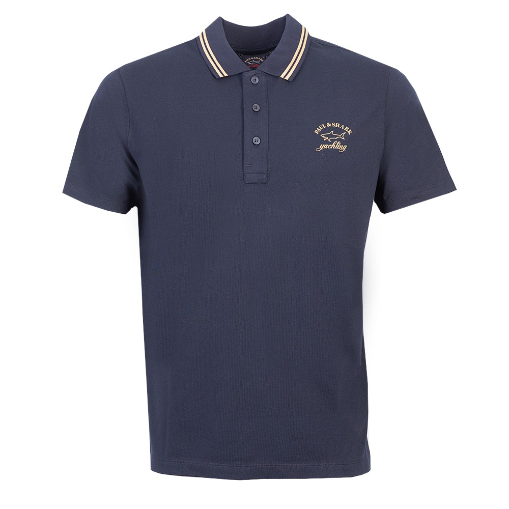 Paul & Shark Reflex Gold Tipped Polo Shirt