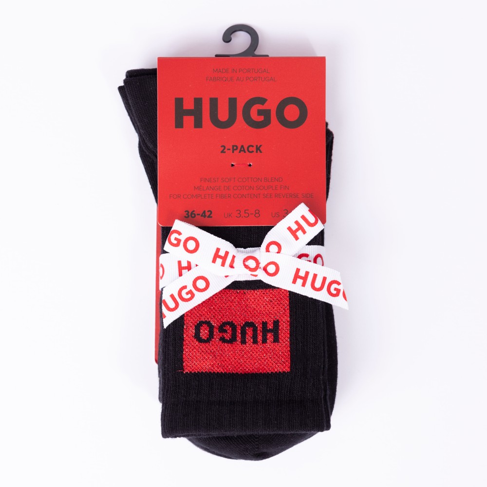 Hugo 2 Pack Shine Label Socks