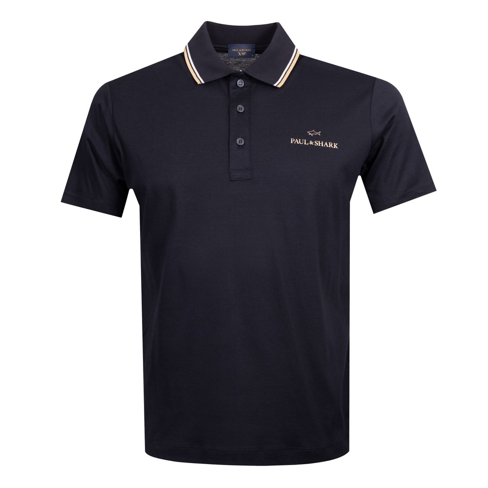 Paul & Shark X Soft Gold Tipped Polo Shirt