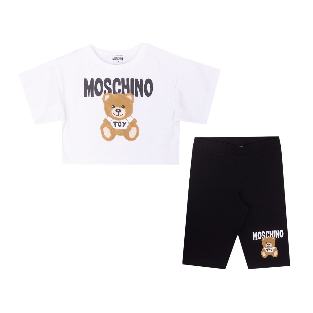 Moschino Bear T Shirt & Cycling Short Set