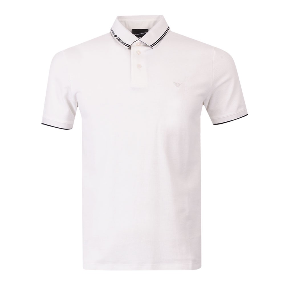 Emporio Armani Tipped Collar Logo Polo Shirt