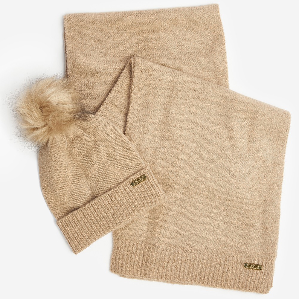 Barbour Lifestyle Sparkle Beanie & Scarf Set