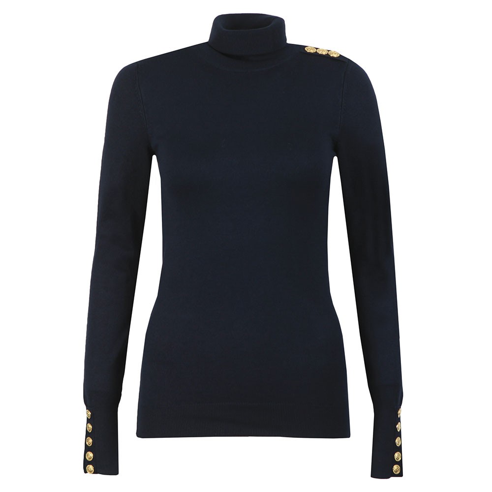 Holland Cooper Buttoned Knit Roll Neck