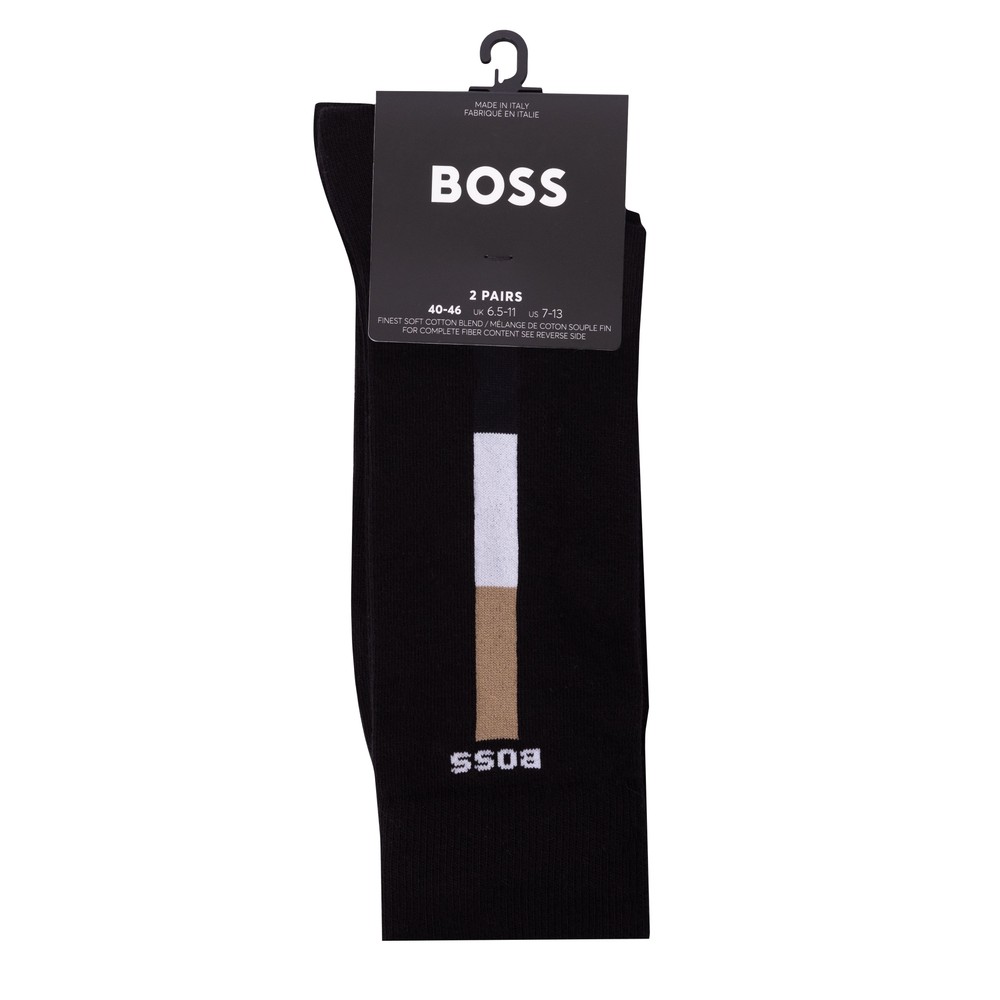 BOSS 2 Pack Iconic Stripe Sock