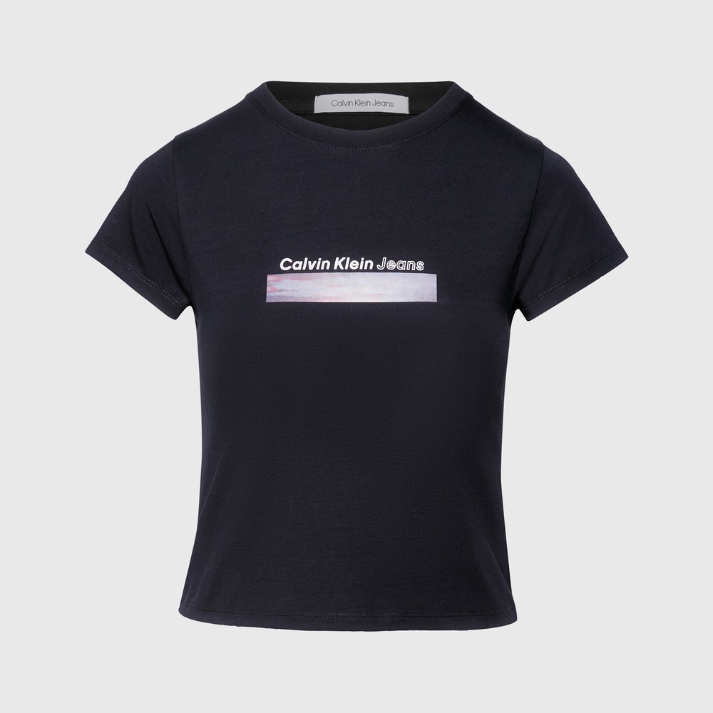 Calvin Klein Jeans Diffused Box Fitted T Shirt