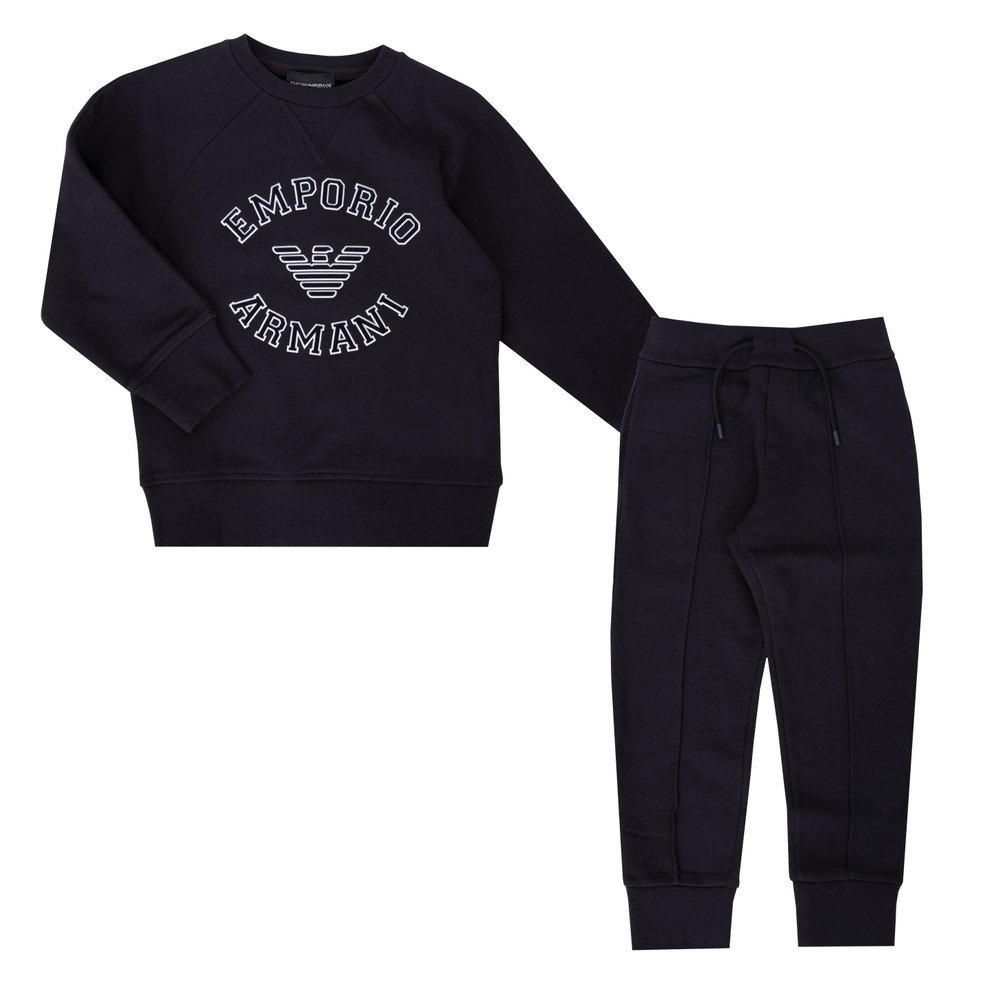 Emporio Armani Chest Logo Jersey Tracksuit