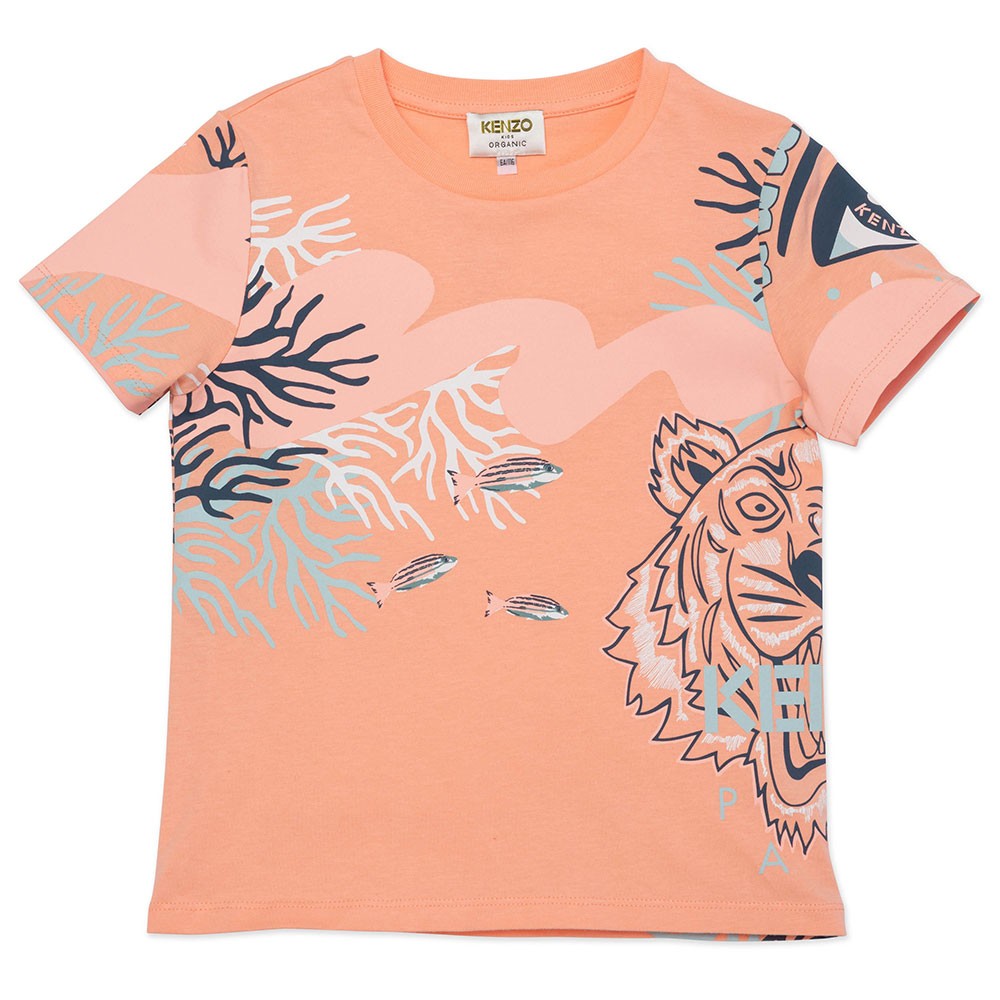 Kenzo Kids Coral Tiger T Shirt