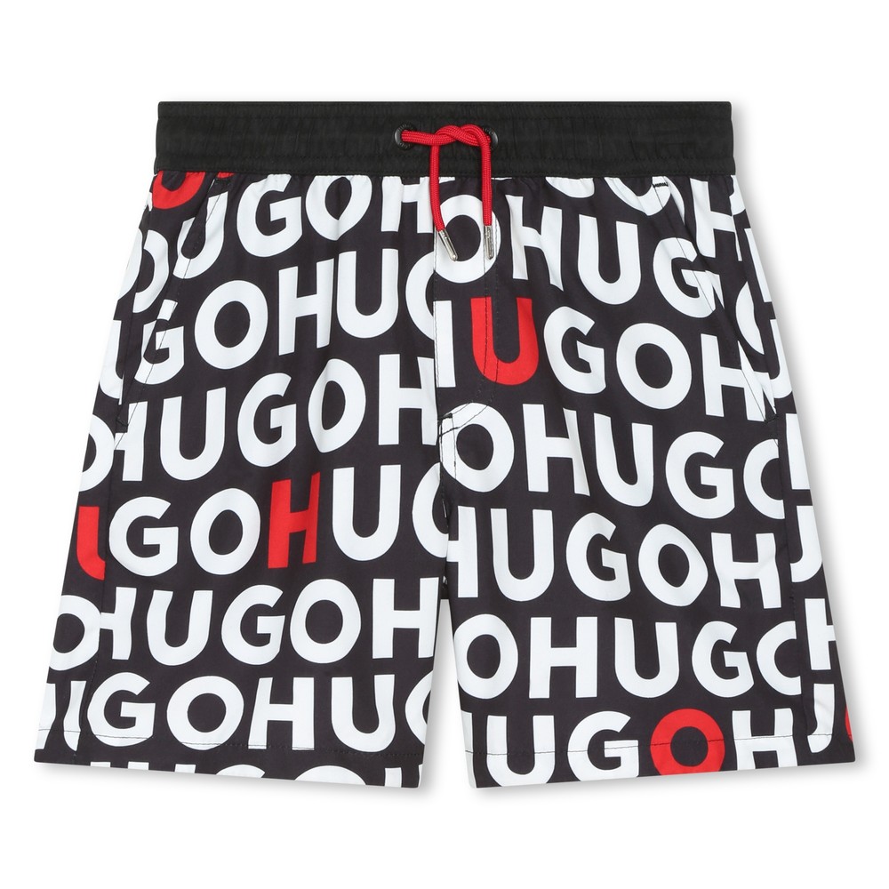 Hugo G00004 Allover Logo Swim Short