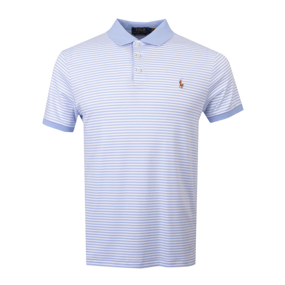 Polo Ralph Lauren Thin Striped Pima Custom Slim Fit Polo Shirt