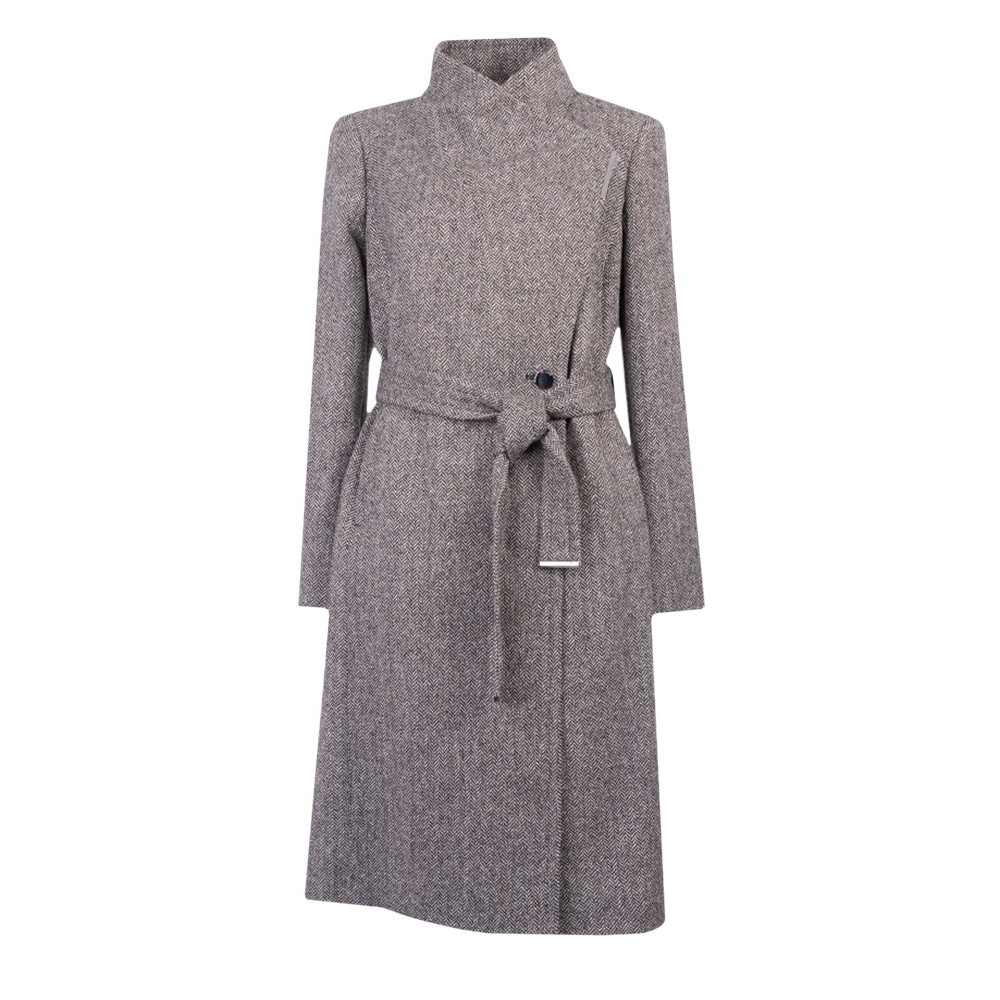 Ted Baker Roseane Wrap Coat With Shoulder Panels