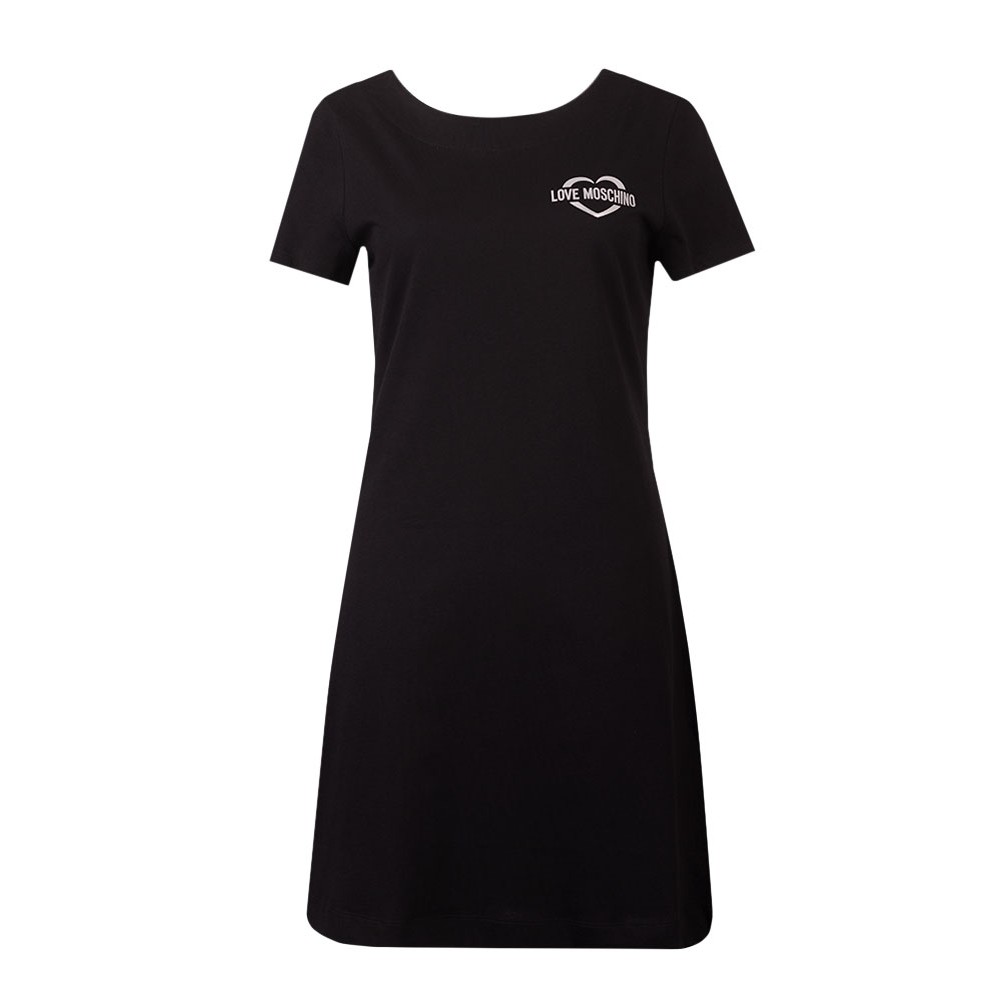 Love Moschino Small Shine Heart T Shirt Dress