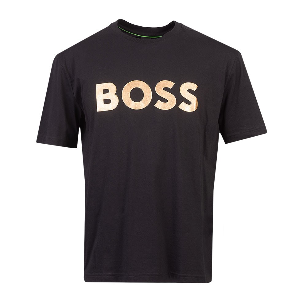 BOSS Athleisure Tee 1 Gold Logo T Shirt