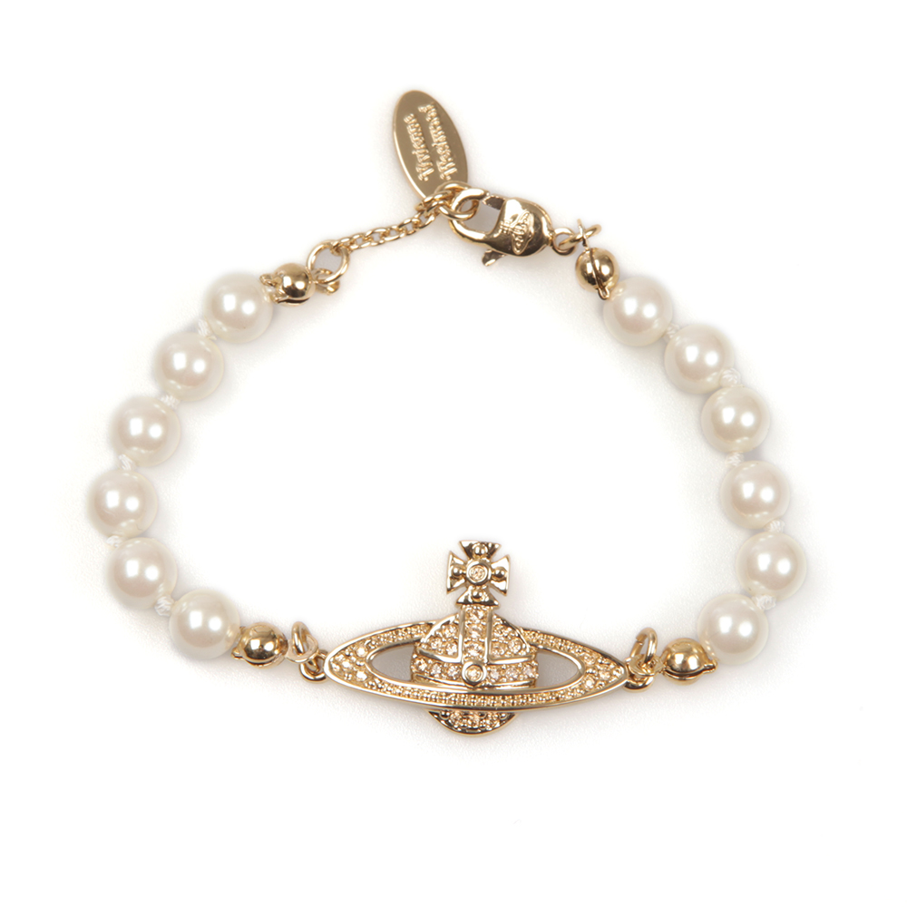 Vivienne Westwood Mini Bas Relief Pearl Bracelet