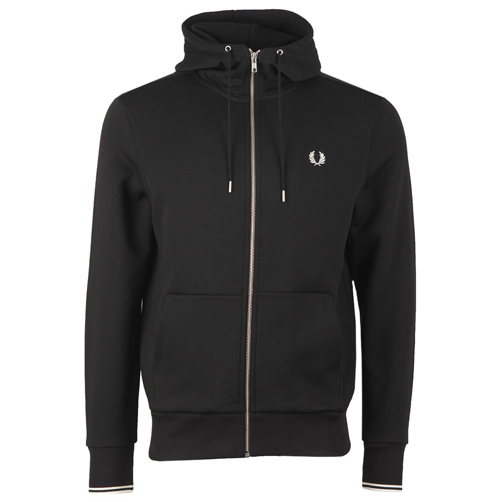 Fred Perry Hooded Zip Through Sweatshirt