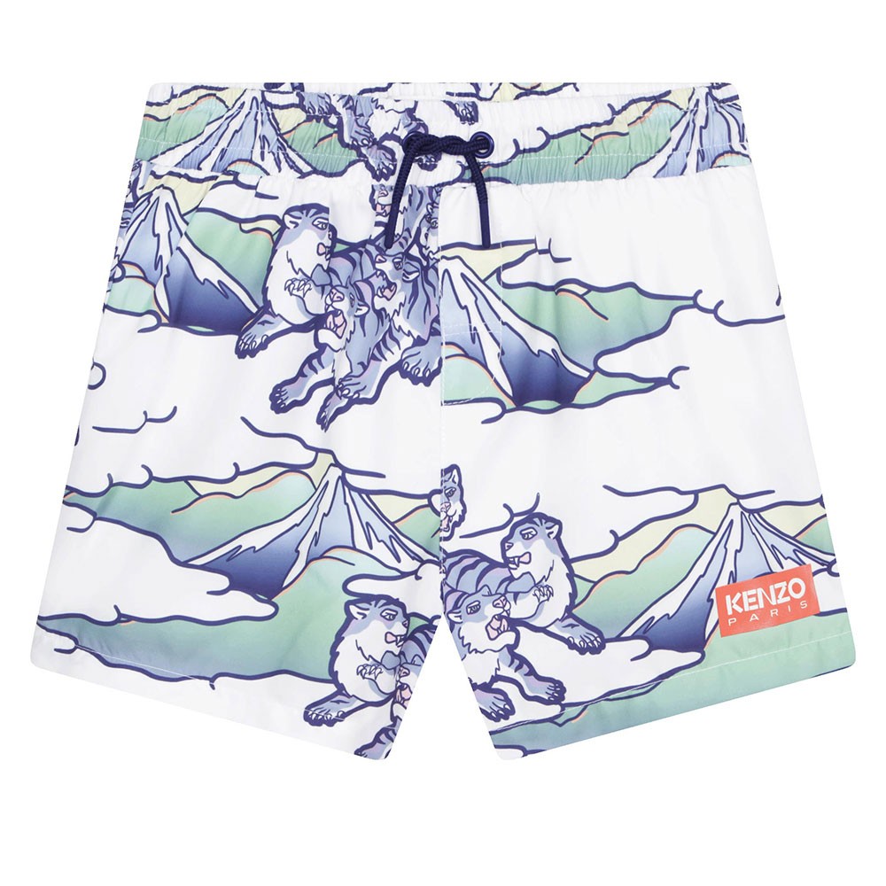 Kenzo Kids Mountain Logo Swim Short