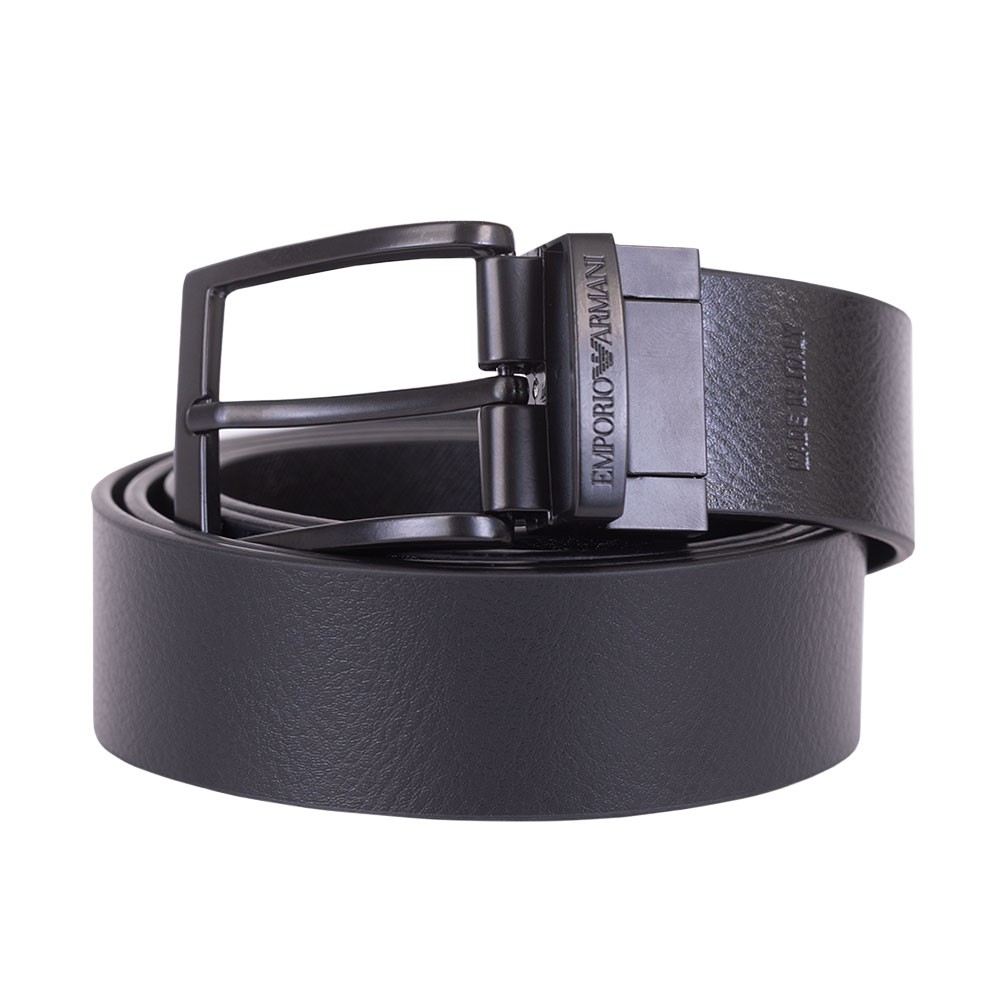 Emporio Armani Leather Tongue Belt