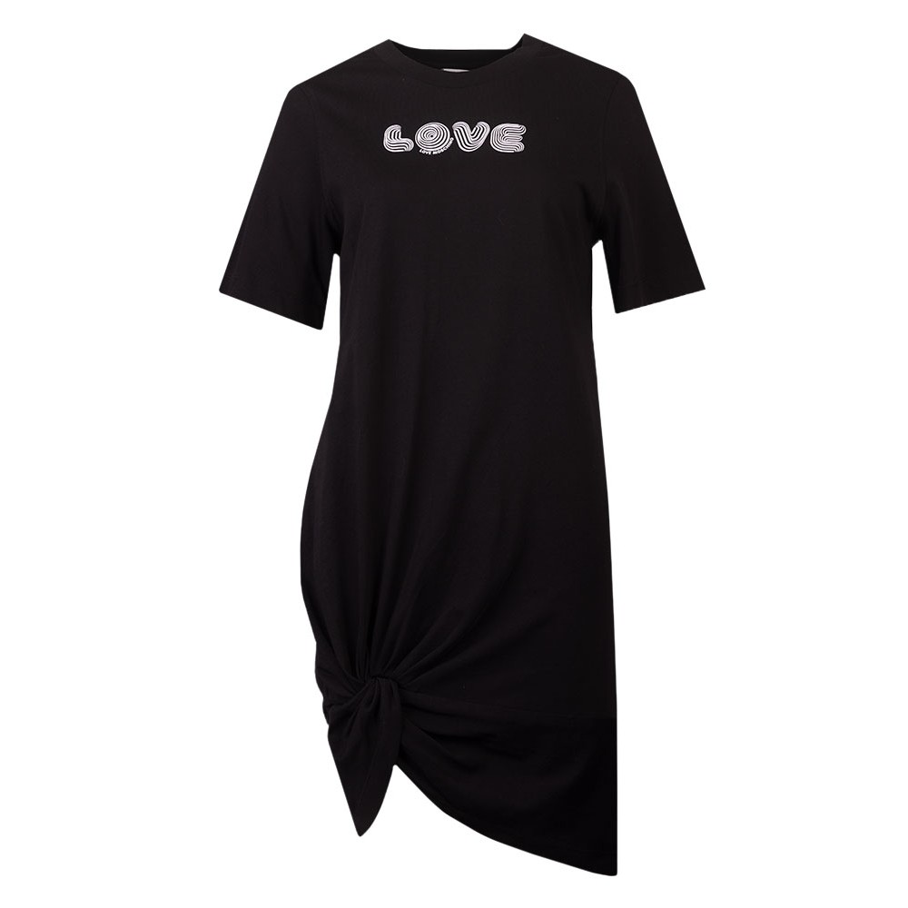 Love Moschino Stripe Logo T Shirt Dress