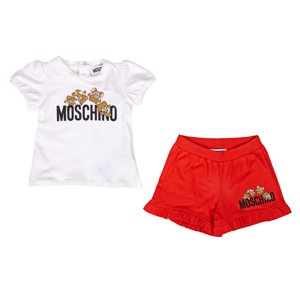 Moschino Baby Somersault Bear T Shirt & Short Set