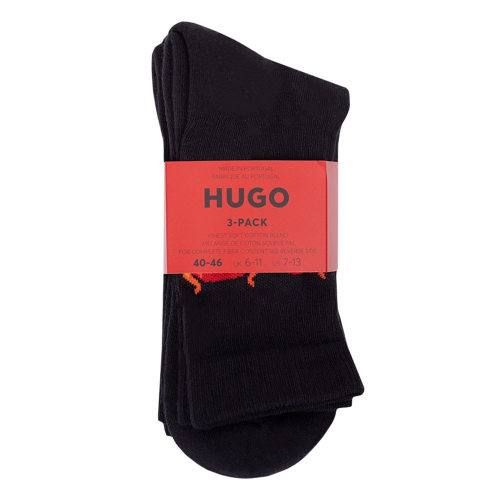 Hugo 3 Pack Rib Flame Sock