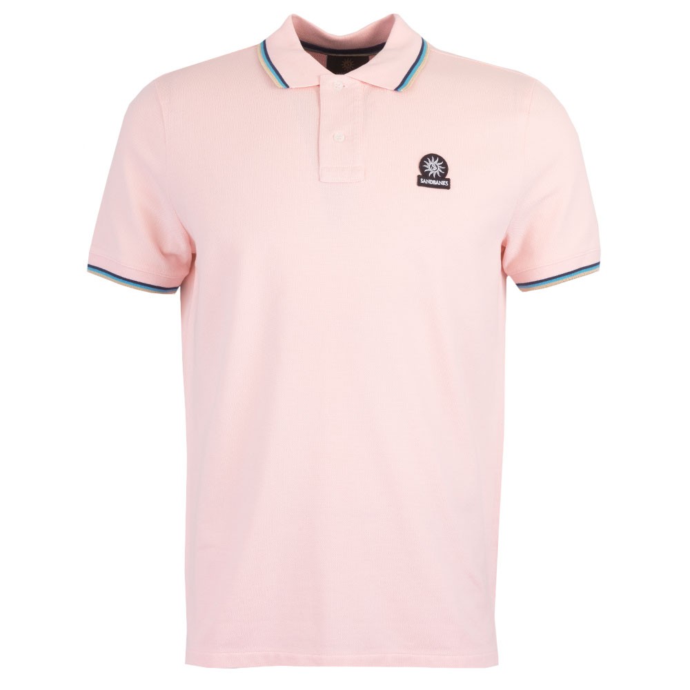 Sandbanks Tipped Badge Logo Polo Shirt