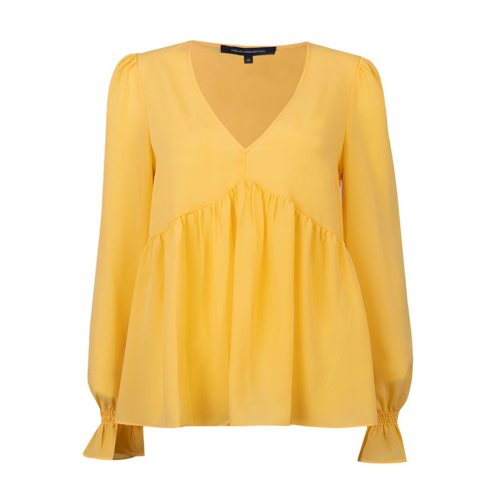 French Connection Crepe Light V Neck Top