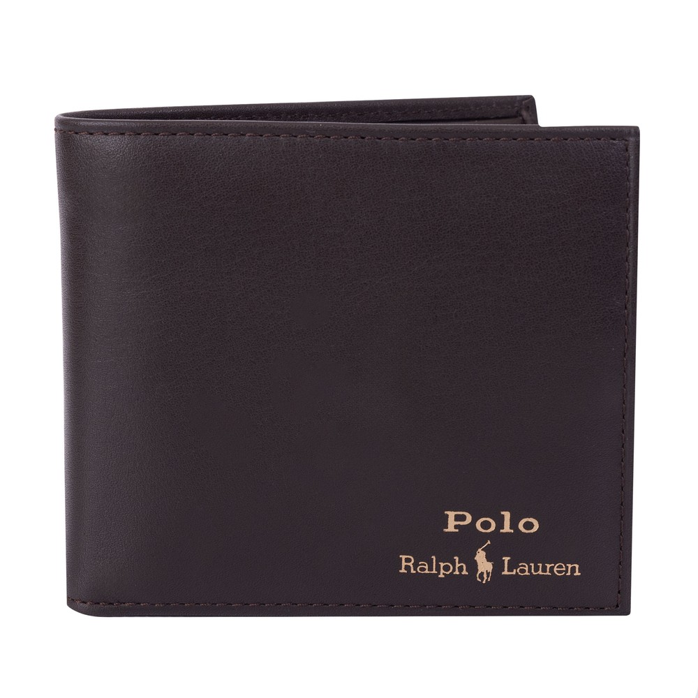 Polo Ralph Lauren Gold Logo Leather Wallet