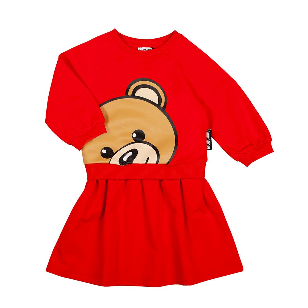 Moschino Maxi Bear Sweatshirt Dress